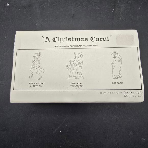 Department 56 A Christmas Carol Figurine People Set of Three In Box - Picture 2 of 6